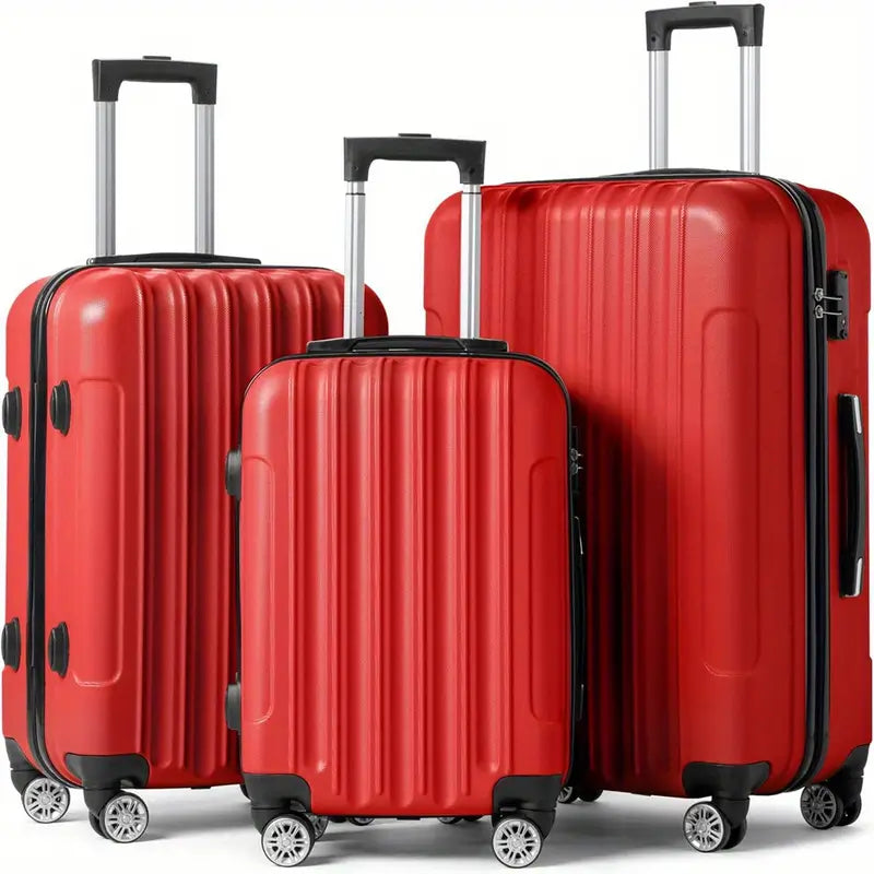 Luggage Set 3 Piece Expandable Suitcase TSA Lock Double Spinner Wheels HardSide