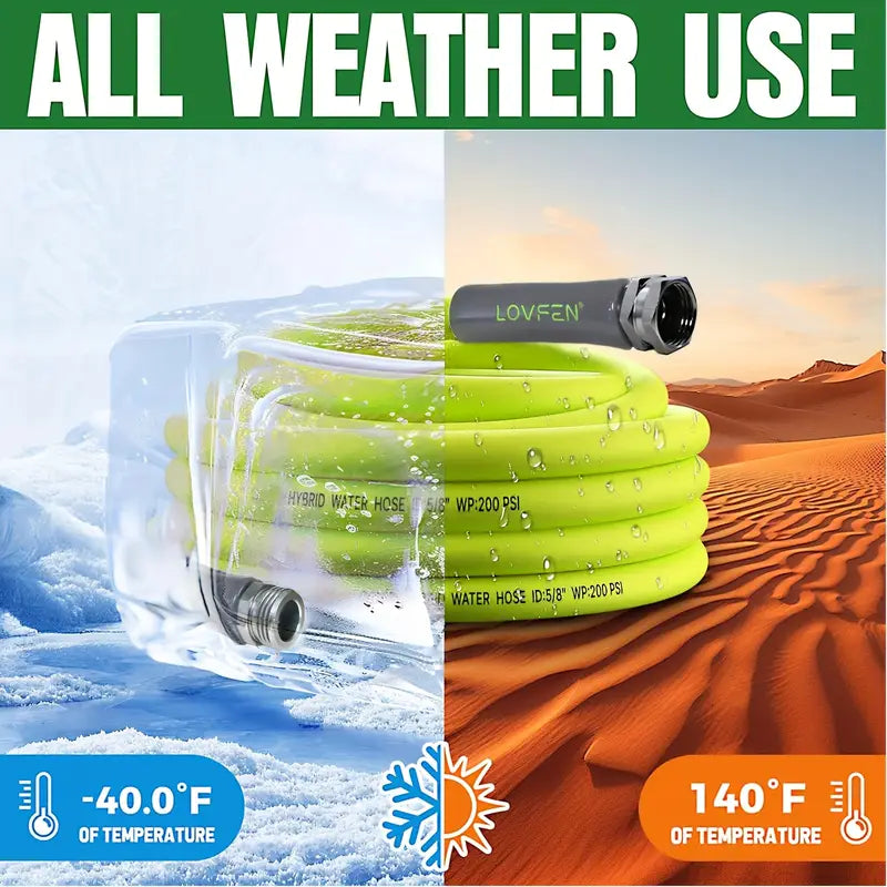 Garden Hose 5/8 In. X 50 Ft, Heavy Duty, Lightweight, Durable, Zillagreen - HFZG