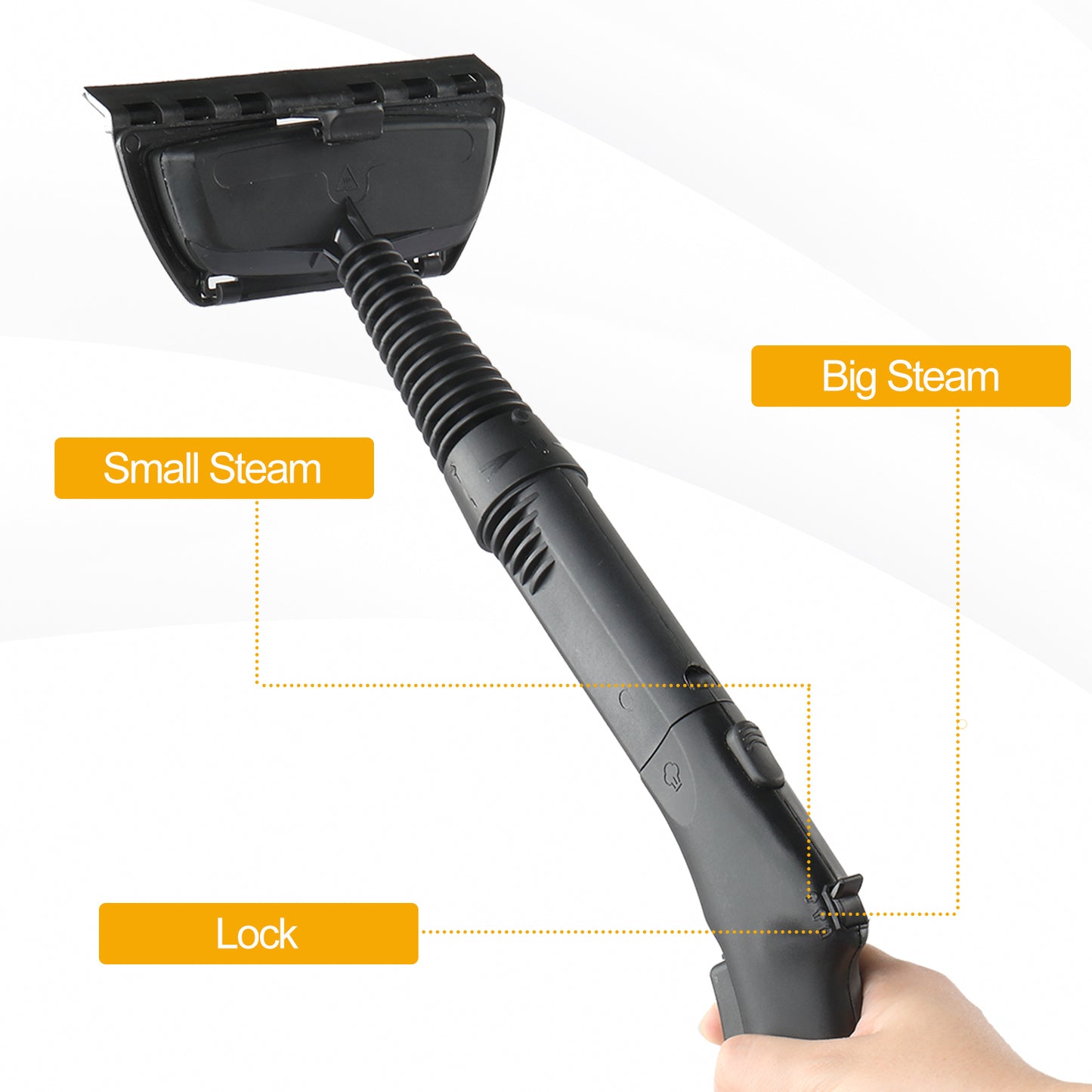 VSC28A Multipurpose Steam Cleaner with 13 Accessories, 1.2L tank Portable Steamer for Floors, Carpet, Windows, Cars and More,ETL Certificated 1500W