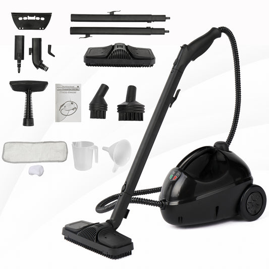VSC28A Multipurpose Steam Cleaner with 13 Accessories, 1.2L tank Portable Steamer for Floors, Carpet, Windows, Cars and More,ETL Certificated 1500W