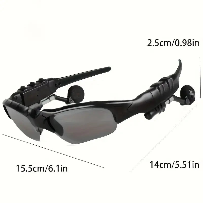Rechargeable Bluetooth Wireless Sport SunGlasses Sun Glasses Adjustable Earbuds