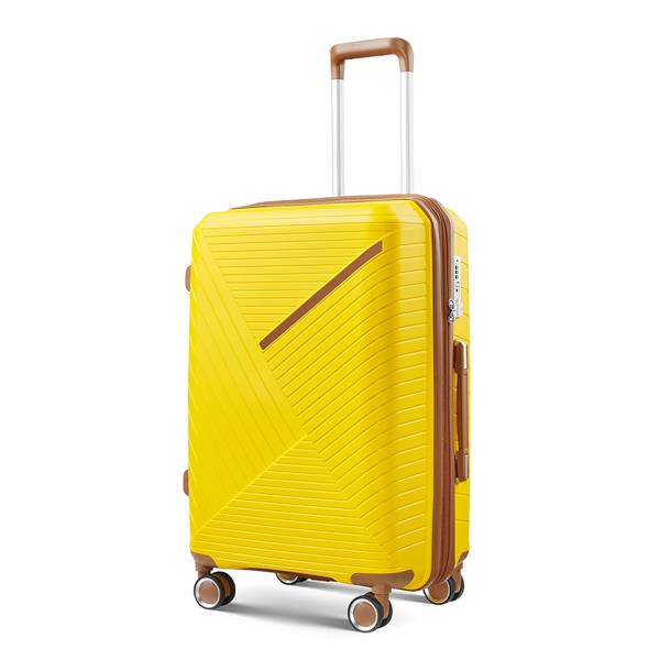 Luggage Sets 4 Piece(14/20/24/28), Expandable Lightweight Suitcase with 4 Double