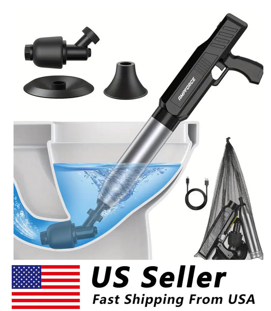 High Pressure Electric Toilet Plunger Air Plunger Air Drain Blaster Clog Remover
