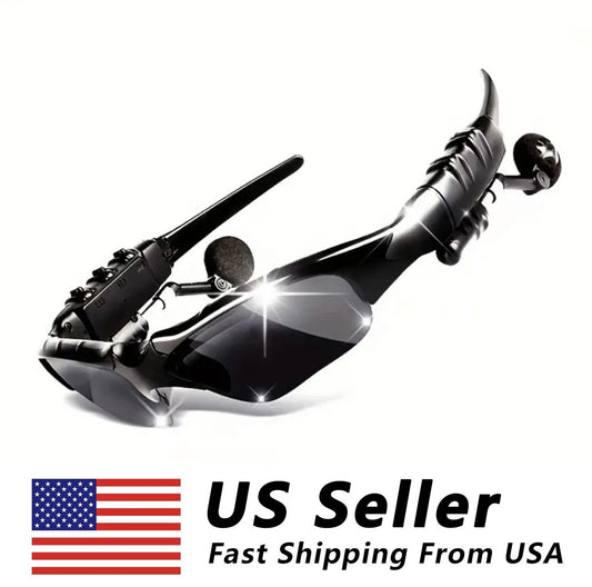 Rechargeable Bluetooth Wireless Sport SunGlasses Sun Glasses Adjustable Earbuds