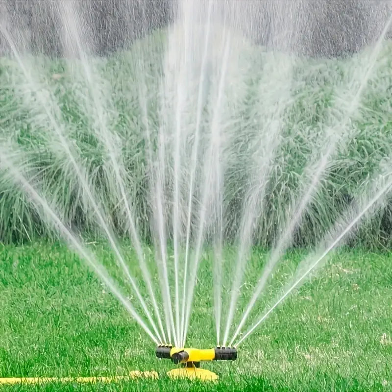 360° Rotating Lawn Sprinkler System Grass Automatic Watering Spray Irrigation US