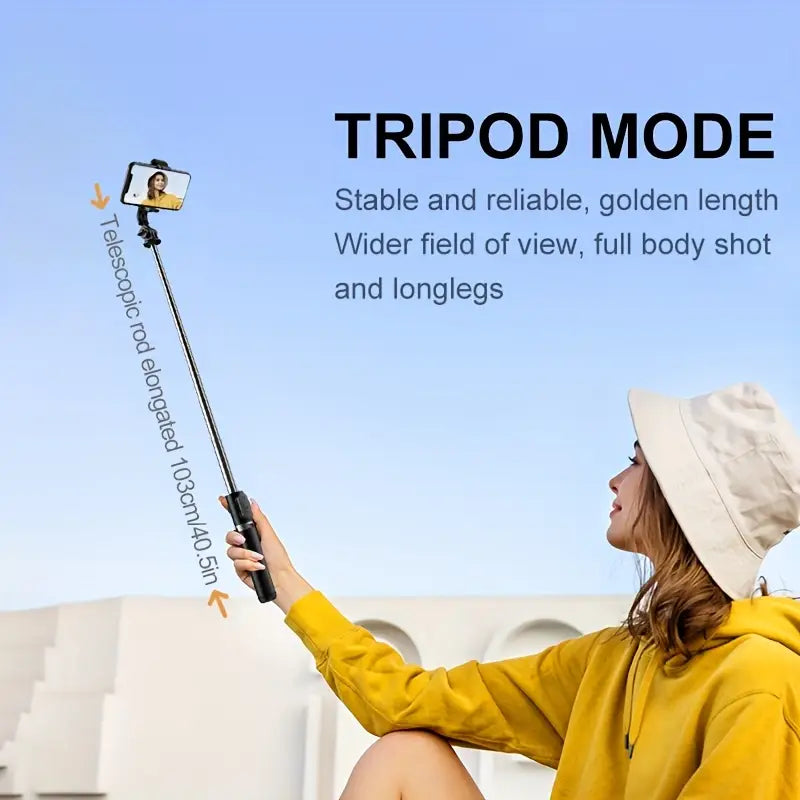 Selfie Stick Tripod with Remote for Cell Phone Expandable Phone Tripod Stands 40