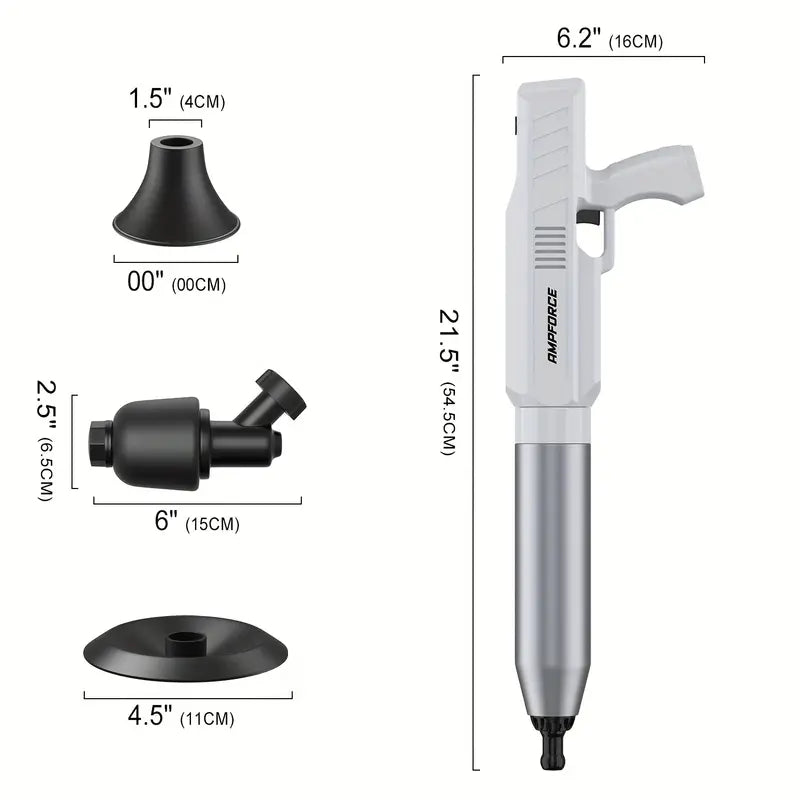 High Pressure Electric Toilet Plunger Air Plunger Air Drain Blaster Clog Remover