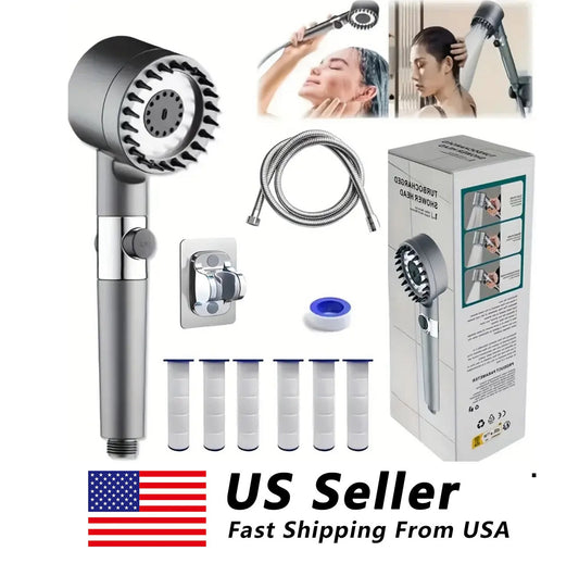 High Pressure Shower Head with Handheld Spray Combo,18 Stage Filtered Showerhead