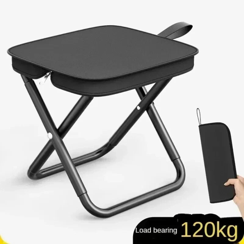 Portable Foldable Stool Handbag Chair Fishing Camping Garden Small Pocket Stool