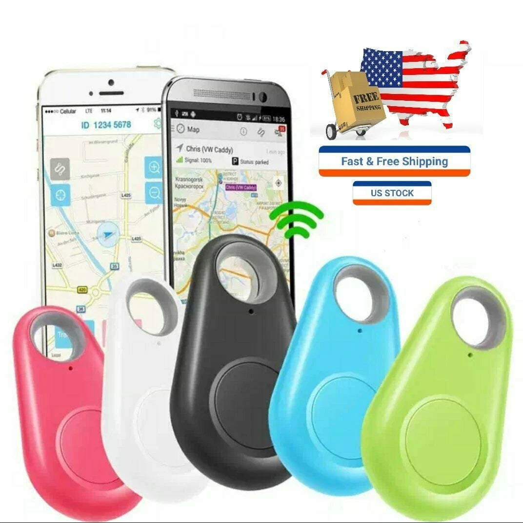Mini Bluetooth Anti-Lost Tracker – GPS Locator Alarm for Keys, Pets, Kids, Bags