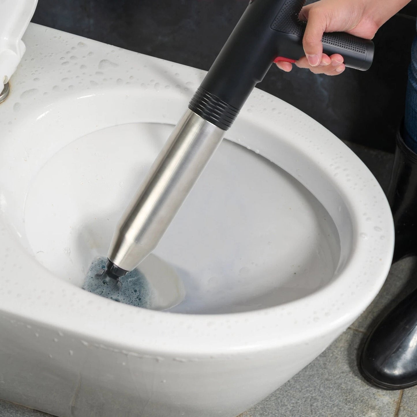 High Pressure Electric Toilet Plunger Air Plunger Air Drain Blaster Clog Remover