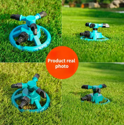 Sprinklers for Yard, Water Sprinkler Lawn, 360 Degree Rotating Lawn Green