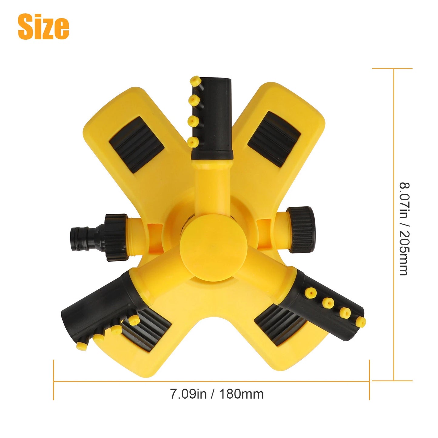 360° Rotating Lawn Sprinkler System Grass Automatic Watering Spray Irrigation US