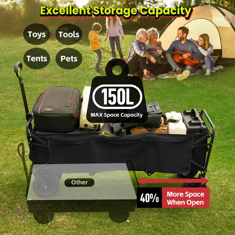 Extra long Sports Xtender 52" Extra Long Collapsible Utility Storage Wagon Cart