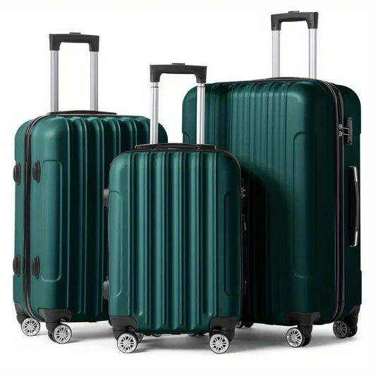 Luggage Set 3 Piece Expandable Suitcase TSA Lock Double Spinner Wheels HardSide