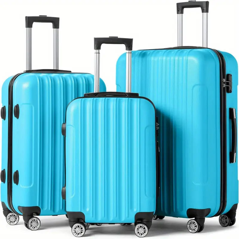 Luggage Set 3 Piece Expandable Suitcase TSA Lock Double Spinner Wheels HardSide