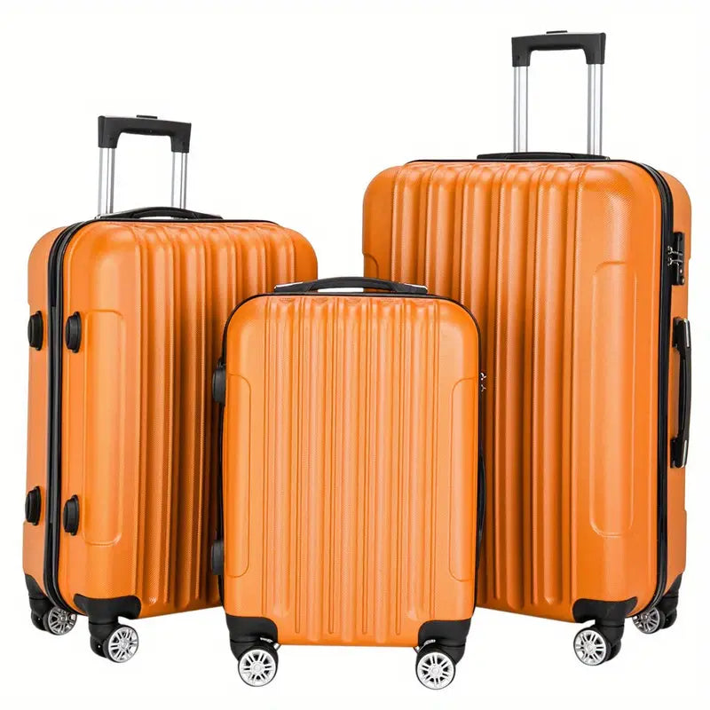 Luggage Set 3 Piece Expandable Suitcase TSA Lock Double Spinner Wheels HardSide