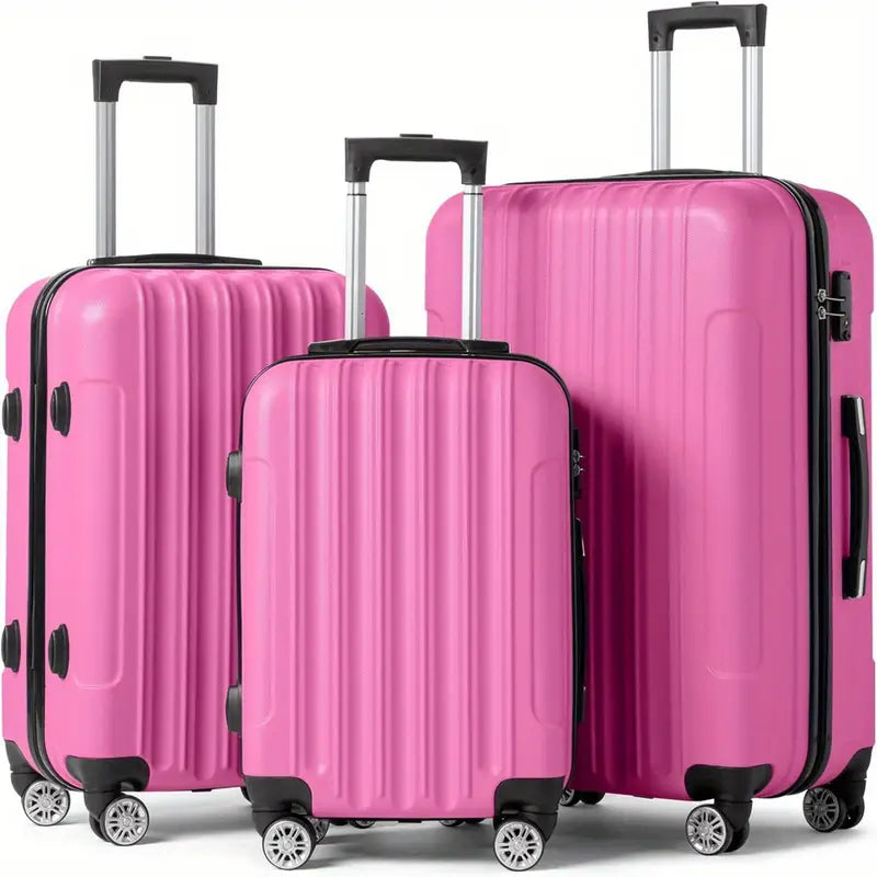 Luggage Set 3 Piece Expandable Suitcase TSA Lock Double Spinner Wheels HardSide