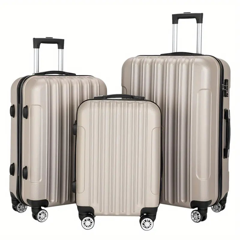 Luggage Set 3 Piece Expandable Suitcase TSA Lock Double Spinner Wheels HardSide