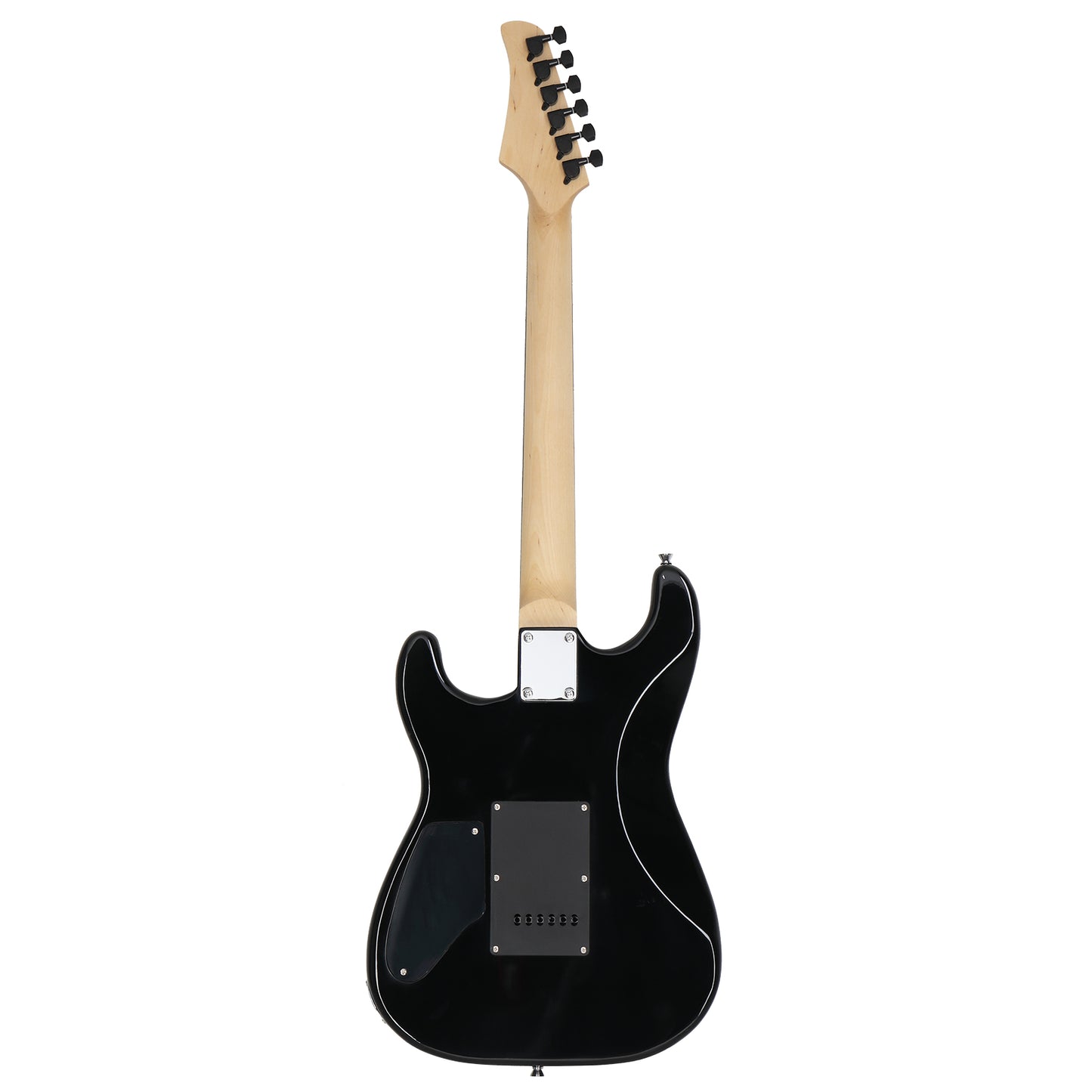 [Do Not Sell on Amazon]  GST Stylish H-H Pickup Tiger Stripe Electric Guitar Kit with 20W AMP Bag Guitar Strap Black