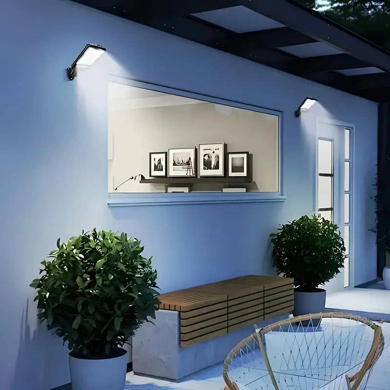 4pcs Solar Motion Lights] 4pcs Solar Motion Sensor Lights with Remote Control