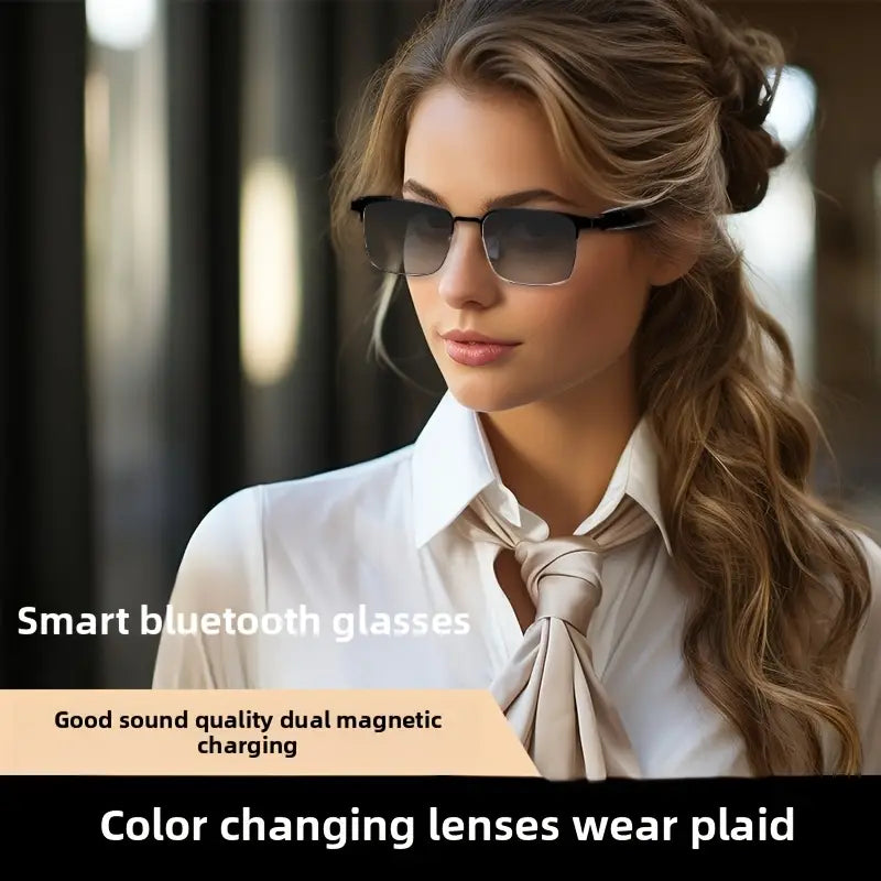 Wireless Glasses, UV Glasses, Smart Glasses, Automatic Color Changing Lenses