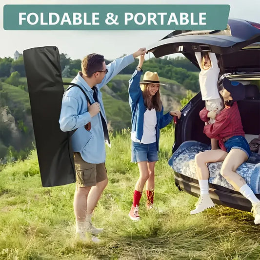 75 Inch Portable Folding Bed - Heavy-Duty, 600lb Load Capacity, Outdoor Camping