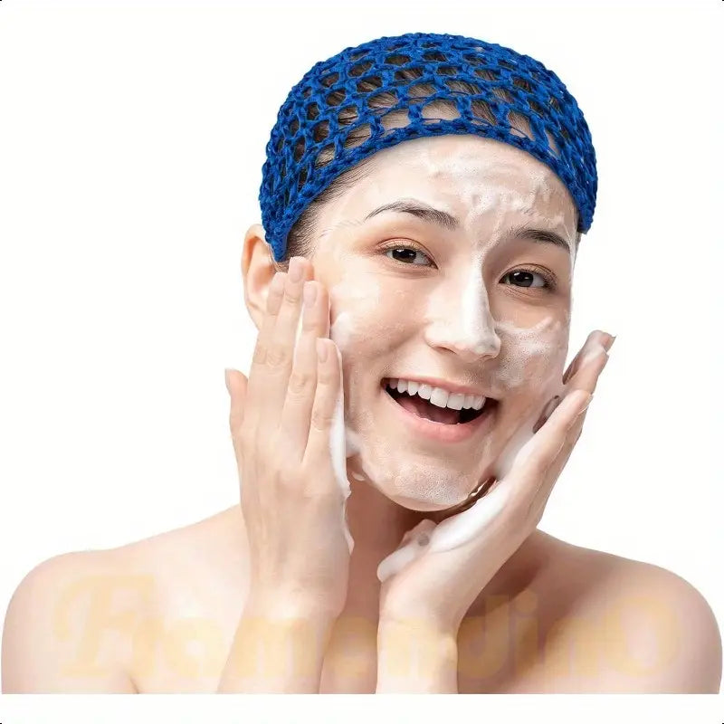 Mesh Crochet Hair Net Rayon Knit Snood Hat Thick Short Women Hairnet Snoods