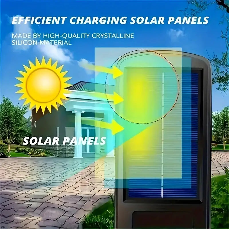 4pcs Solar Motion Lights] 4pcs Solar Motion Sensor Lights with Remote Control