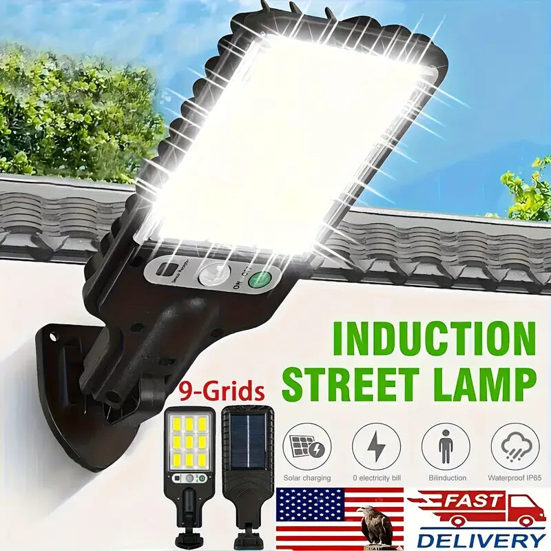4pcs Solar Motion Lights] 4pcs Solar Motion Sensor Lights with Remote Control