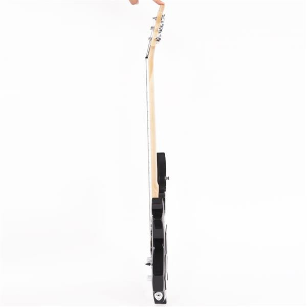 Flame Shaped Electric Guitar with 20W Electric Guitar Sound HSH Pickup Novice Guitar   Audio   Bag   Strap   Picks   Shake   Cable   Wrench Tool Black