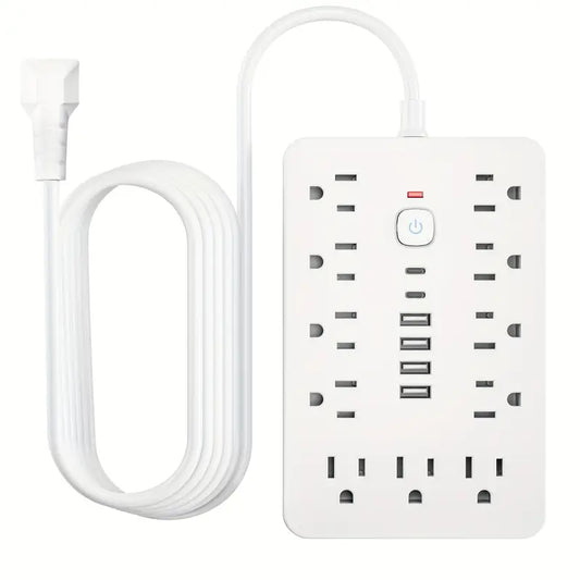 17-in-1 Surge Protector Power Strip with 11AC Outlets, 4USB & 2 Type-C Ports