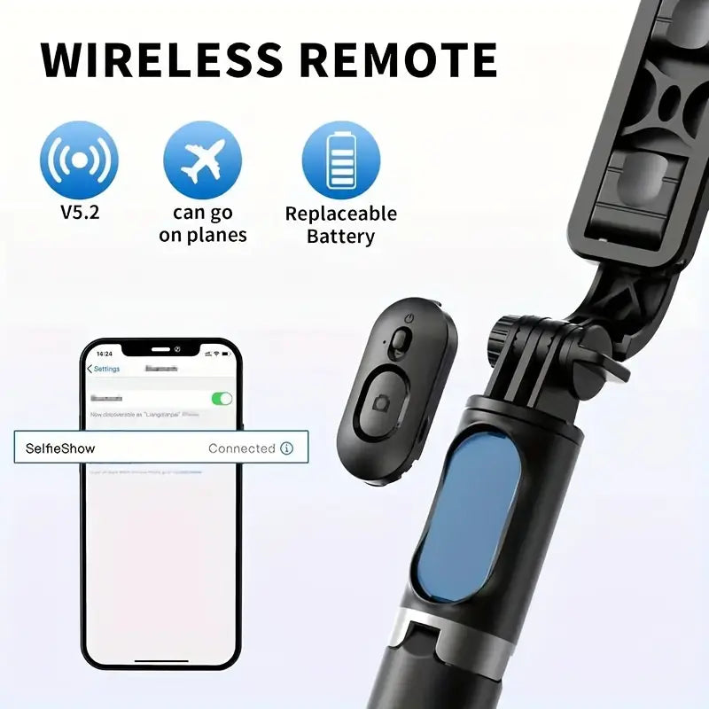 Selfie Stick Tripod with Remote for Cell Phone Expandable Phone Tripod Stands 40