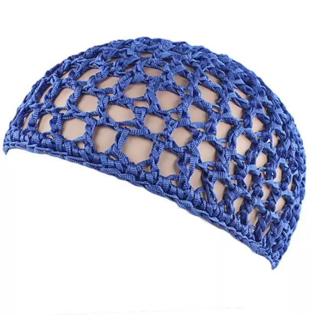 Mesh Crochet Hair Net Rayon Knit Snood Hat Thick Short Women Hairnet Snoods