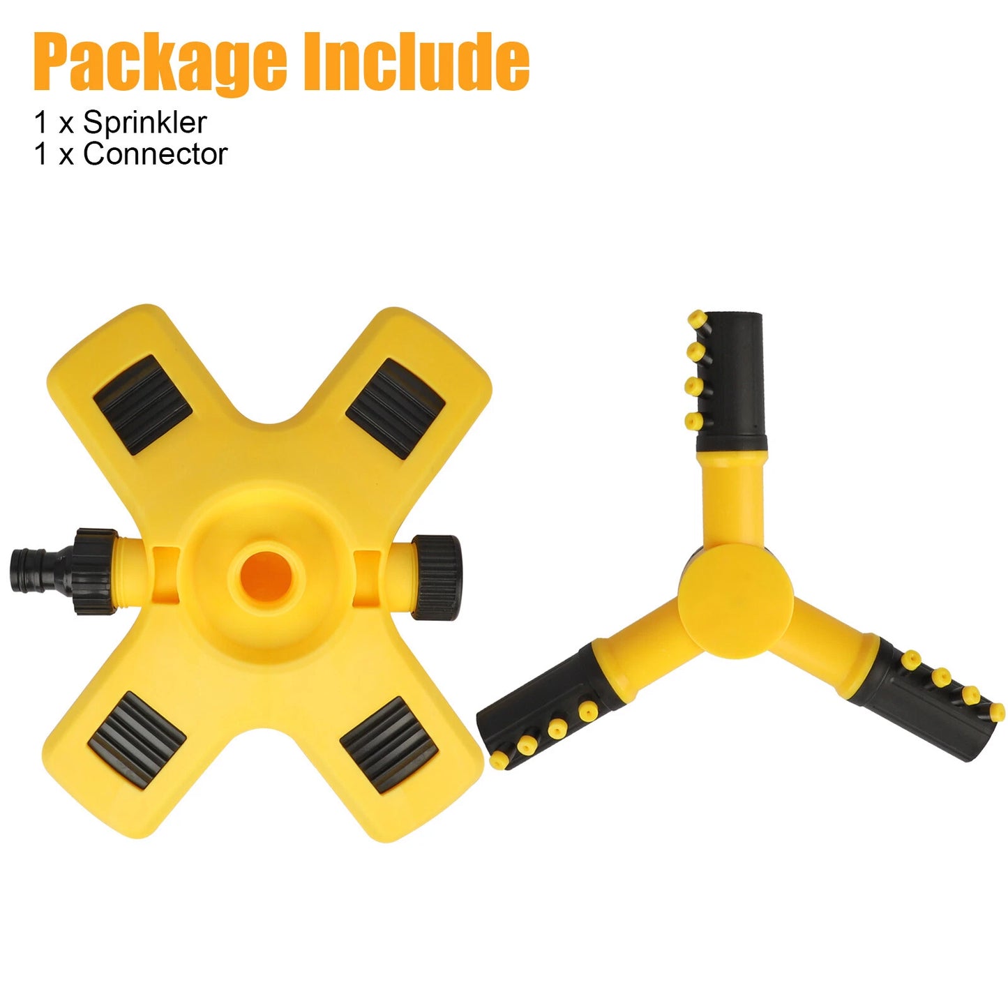 360° Rotating Lawn Sprinkler System Grass Automatic Watering Spray Irrigation US